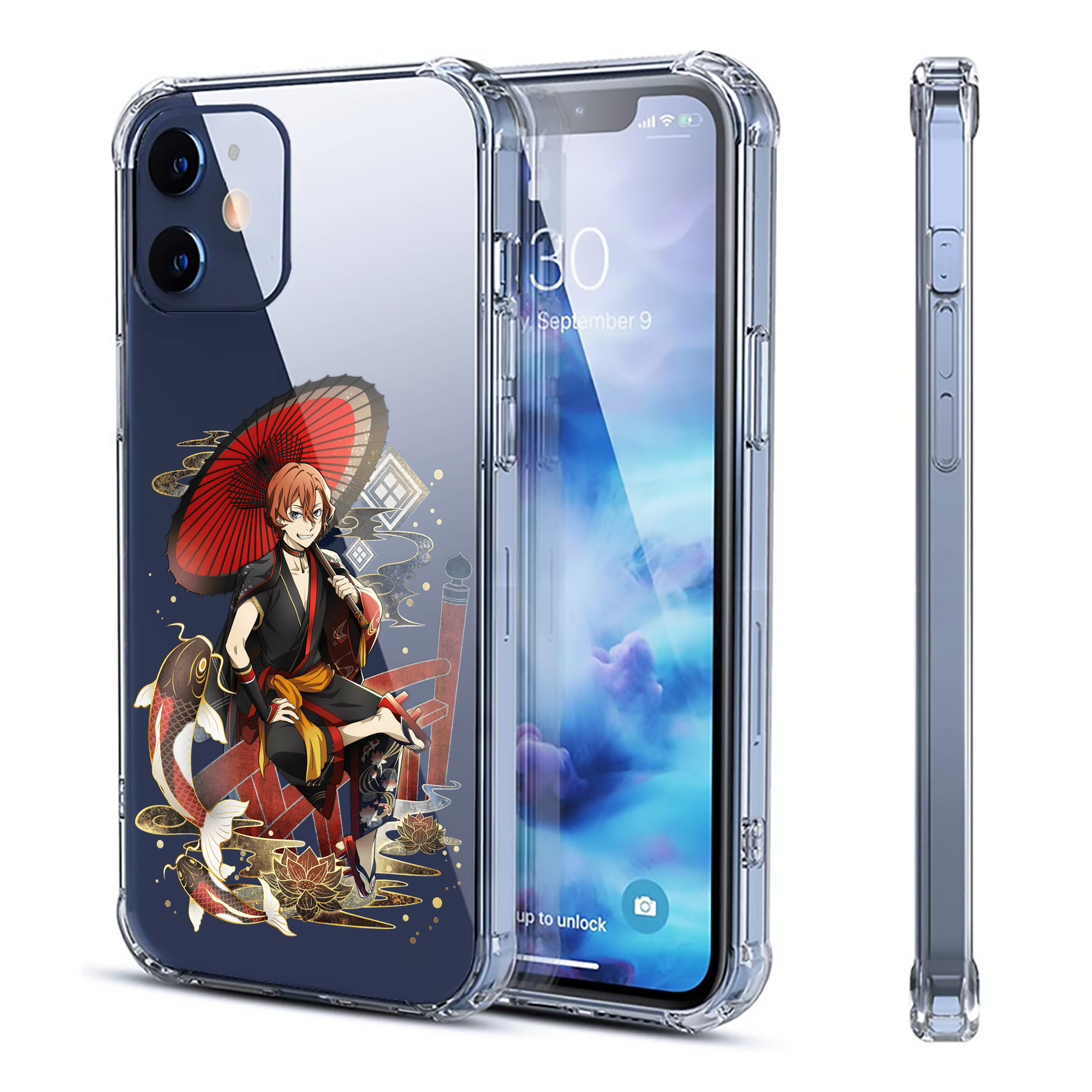 （画像用） 文豪ストレイドッグス Bungo Stray Dogs 【iPhone 12シリーズ対応】透明スマホケース（クリアソフトケース）